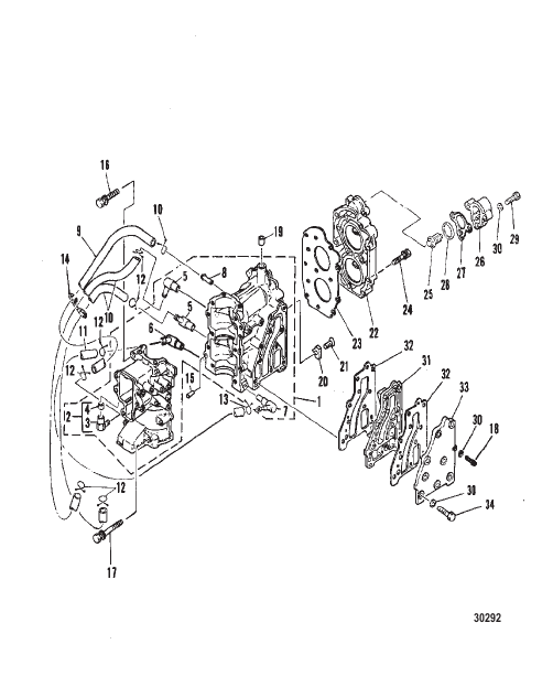 CRANKCASE AND CYLINDER HEAD