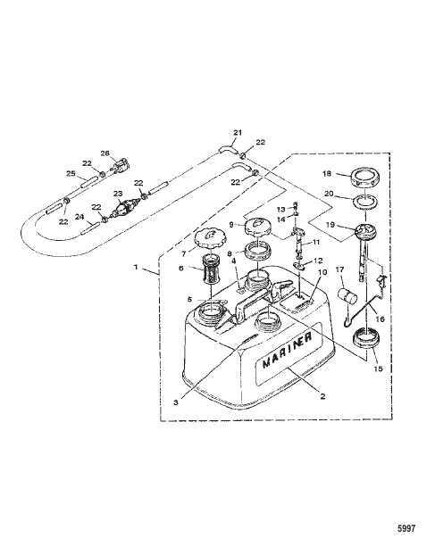 Fuel Tank/Fuel Line (S/N:M-001188/ML-304030 & Below)