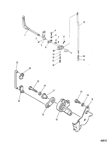 THROTTLE CONTROL/GEAR SHIFT LINKAGE