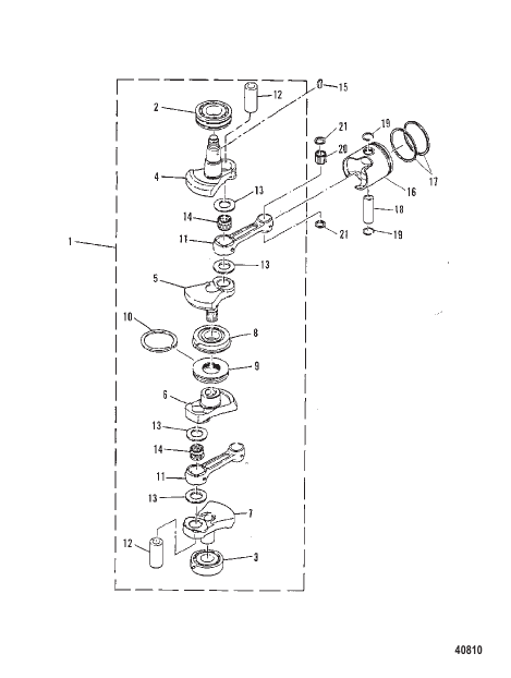 CRANKSHAFT AND PISTON