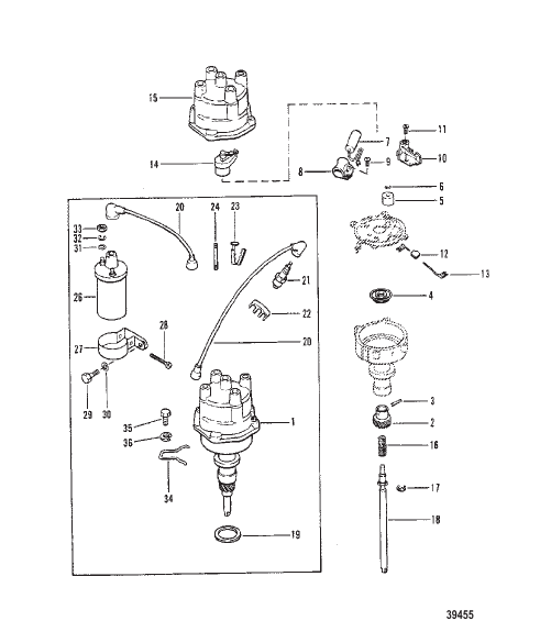 DISTRIBUTOR AND COIL