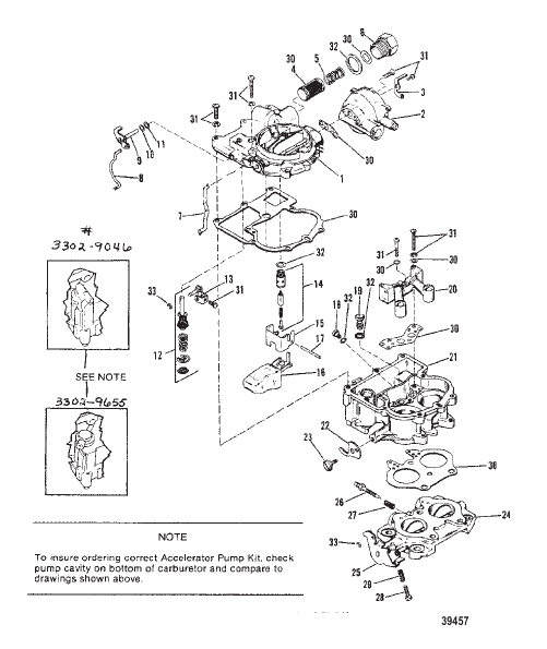 CARBURETOR (MERCARB) (165-170-3.7L)