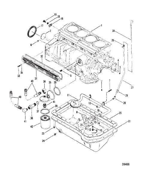 CYLINDER BLOCK, OIL PUMP AND OIL PAN