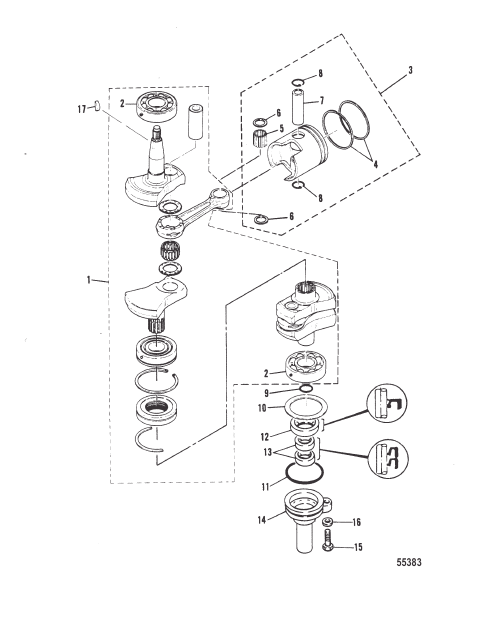 CRANKSHAFT AND PISTON