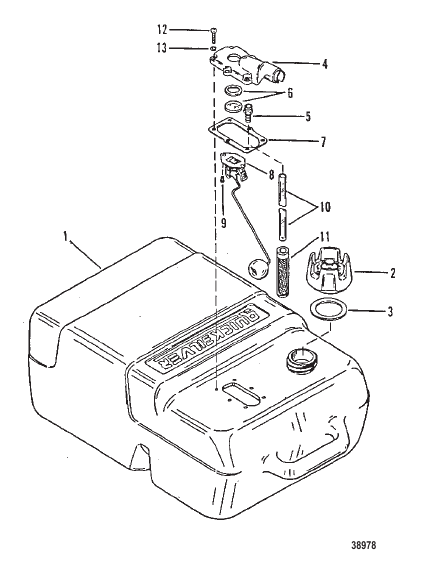 FUEL TANK (PLASTIC-6.6 GALLON-NOT ORIGINAL EQUIPMENT TANK)