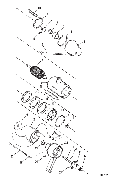 ELECTRIC MOTOR AND GEAR HOUSING