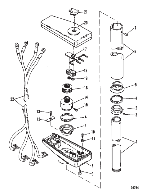 DRIVESHAFT AND CONTROL HOUSING (Remote Control)