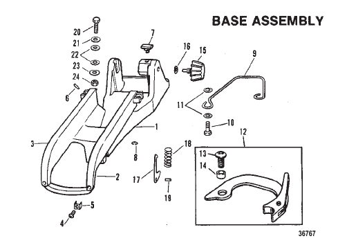 BASE ASSEMBLY RC AND DM