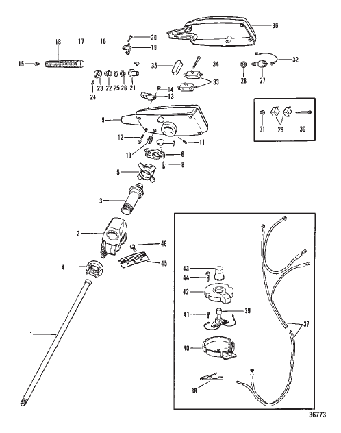 DRIVESHAFT AND CONTROL HOUSING DM AND TM
