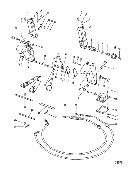 TRIM CYLINDERS AND HYDRAULIC HOSES
