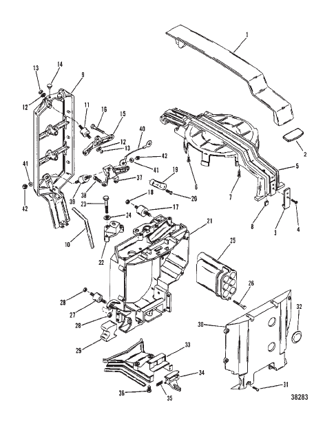 COWL SUPPORT BRACKETS