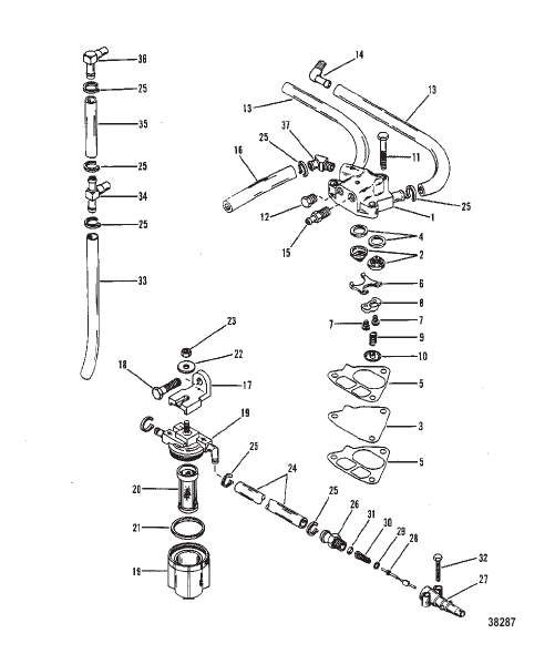 FUEL PUMP, FUEL FILTER AND FUEL LINES