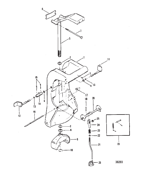 SWIVEL BRACKET AND REVERSE LOCK