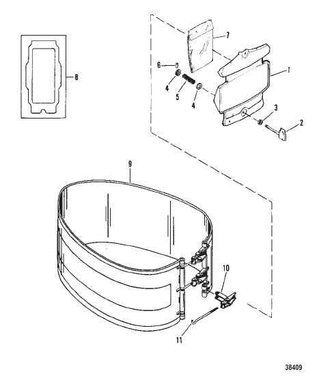 COWLING AND FRONT COVER (BLACK)