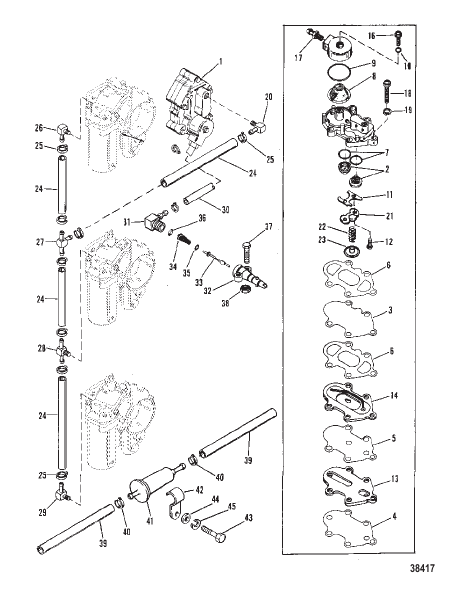 FUEL PUMP AND FUEL LINES (OLD STYLE FUEL PUMP)
