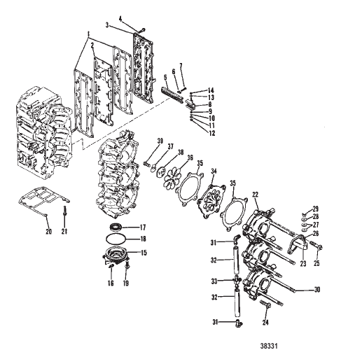 INDUCTION MANIFOLD AND REED BLOCK