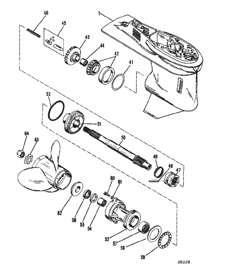 GEAR HOUSING (PROPELLER SHAFT)