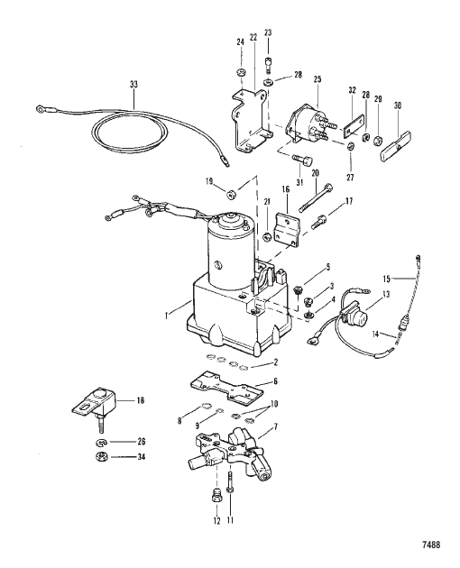 Power Trim Components (Electric Handle)