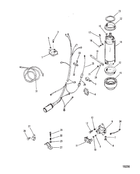 Starter Motor, Solenoid and Rectifier