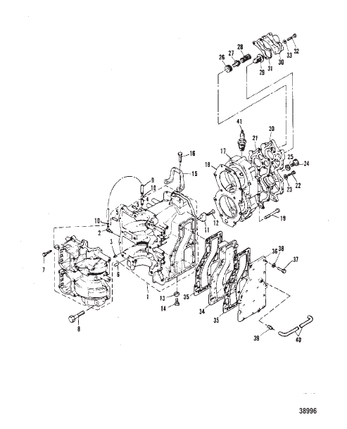 CRANKCASE AND CYLINDER HEAD