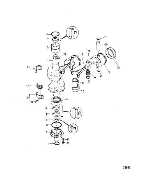 CRANKSHAFT AND PISTON