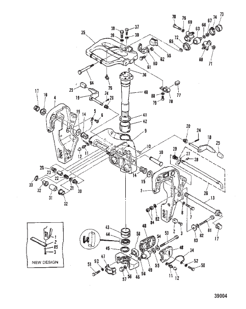 CLAMP AND SWIVEL BRACKET (ELECTRIC TILT)