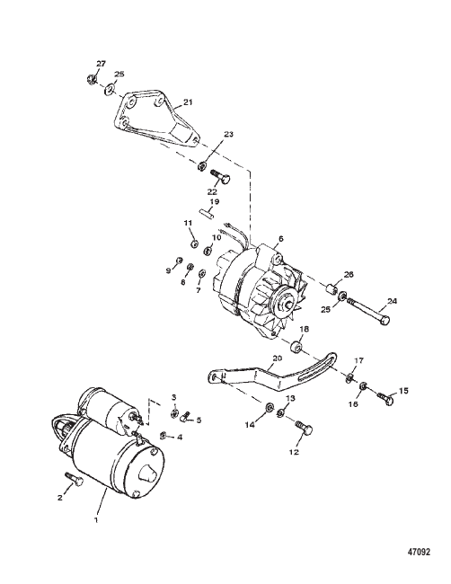 STARTER AND ALTERNATOR
