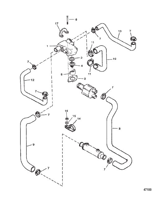 THERMOSTAT HOUSING (STANDARD COOLING)