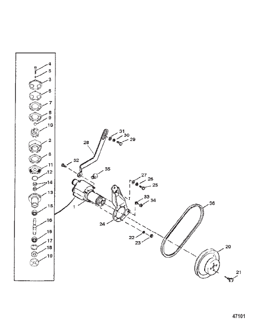 SEA WATER PUMP ASSEMBLY
