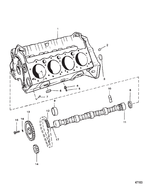 CYLINDER BLOCK AND CAMSHAFT
