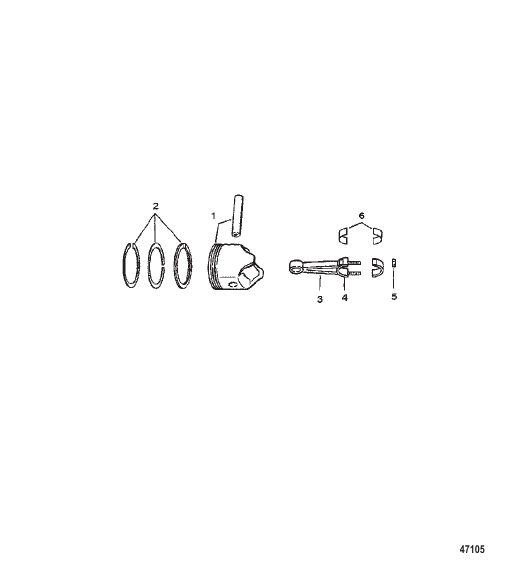 PISTONS AND CONNECTING RODS