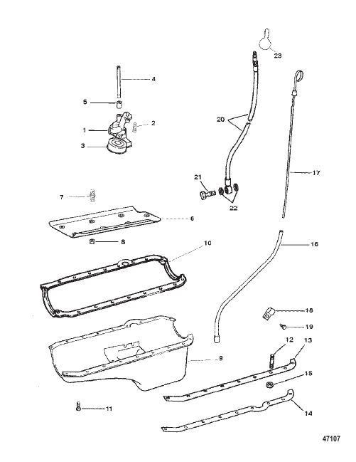 OIL PAN AND OIL PUMP