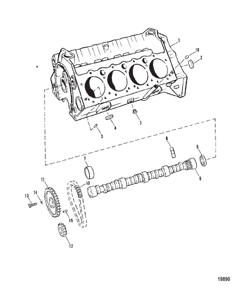 Cylinder Block and Camshaft