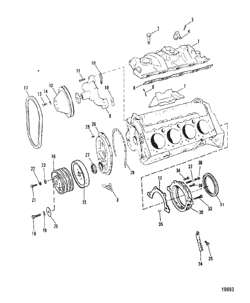 Intake Manifold and Front Cover (Design II)