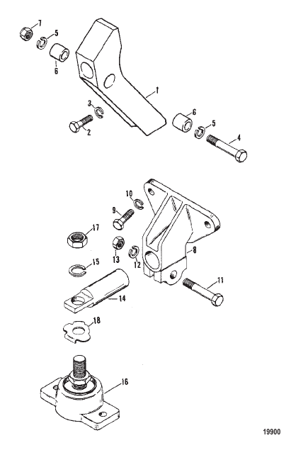 Transmission and Engine Mounting (V-Drive)