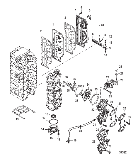 INDUCTION MANIFOLD AND REED BLOCK