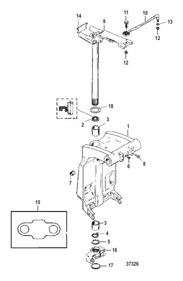 SWIVEL BRACKET AND STEERING ARM