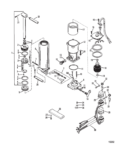 Power Trim Components (Single Ram Power Trim)