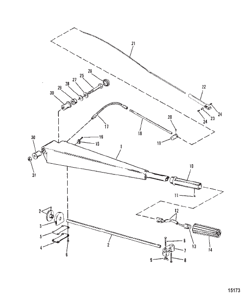 Steering Handle Components (With Steering Arm)