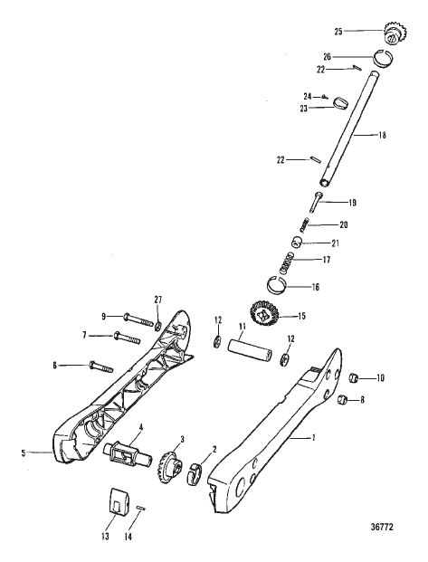 LIFT ARM AND PIVOT SHAFT (Remote Control)