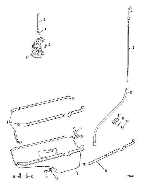 OIL PAN AND OIL PUMP (STAMPED OIL PAN)