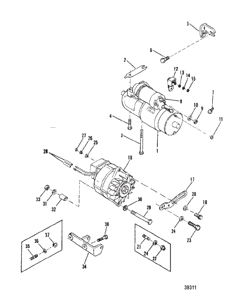 STARTER MOTOR AND ALTERNATOR