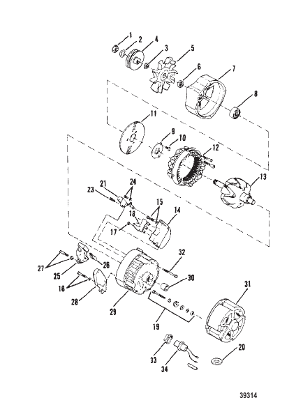 ALTERNATOR (DELCO-REMY #1105064)