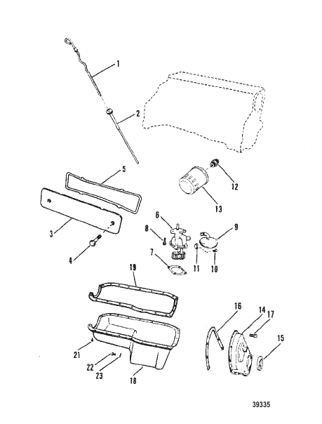 OIL PAN AND OIL PUMP (140-3.0L/181 CID)