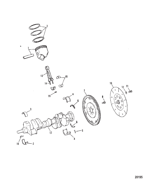 Crankshaft, Pistons and Connecting Rods