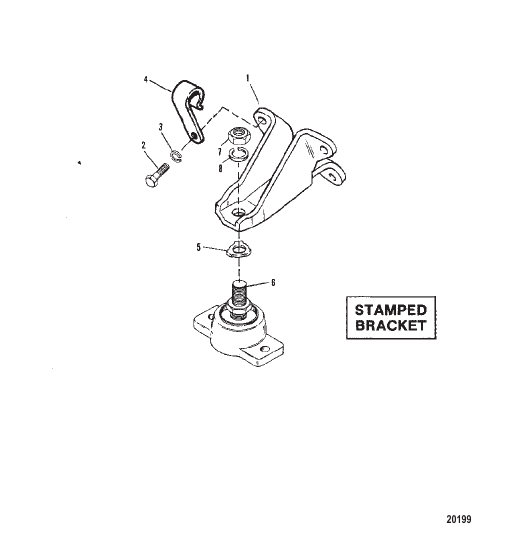 Engine Mounting (Stamped Bracket)