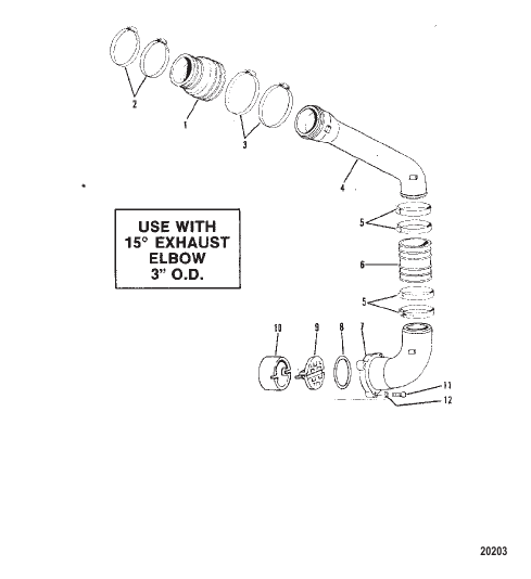 Exhaust System (Use With 15 Degree Exhaust Elbow)