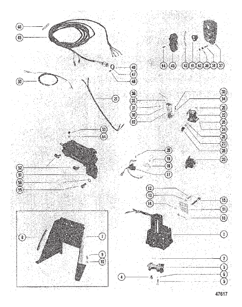 HYDRAULIC PUMP AND TRIM INDICATOR CONTROL PANEL