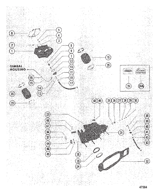 GIMBAL HOUSING AND BELL HOUSING