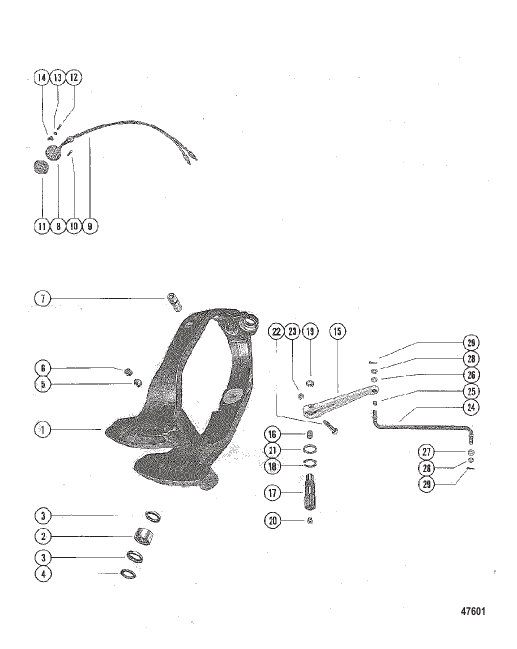 GIMBAL RING ASSEMBLY AND STEERING LEVER